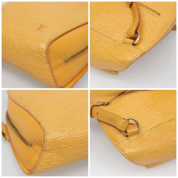LOUIS VUITTON Epi Mabillon Backpack Yellow LV Auth - Picture 15 of 16